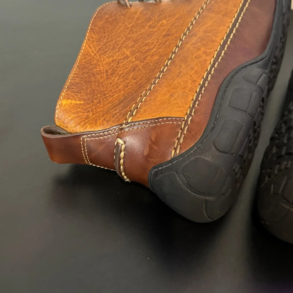 LL Bean Signature Jackman Ranger Moccasin Chukka Boots Mens 11.5 Brown Leather
